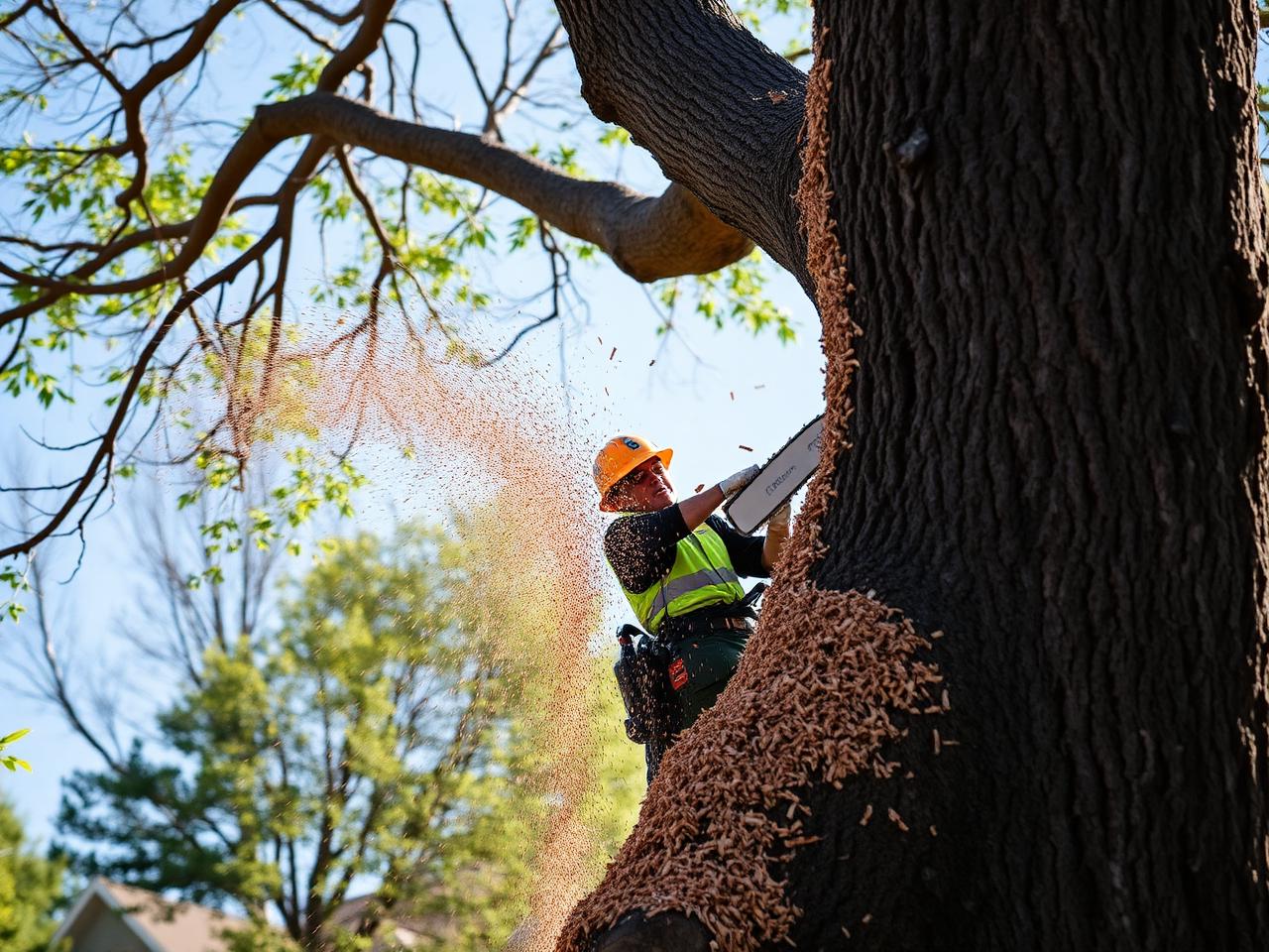 Up Top Tree Services crew at work